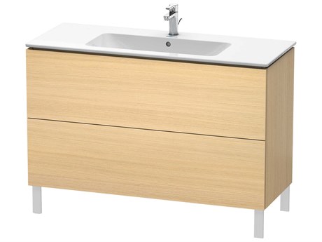 Duravit L-cube 48'' Two Drawer Mediterranean Oak Wall-Mounted Vanity Unit