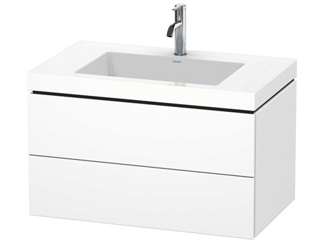 Duravit L-cube 32'' Two Drawer White Matt Wall-Mounted Vanity Unit