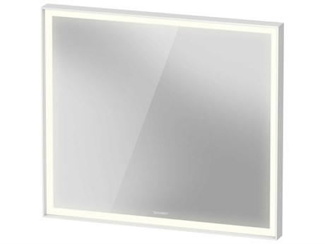Duravit L-cube 32'' White Matte Frame LED Mirror - Sensor Switch