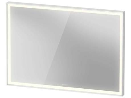 Duravit L-cube 39'' White Matte Frame LED Mirror - Sensor Switch