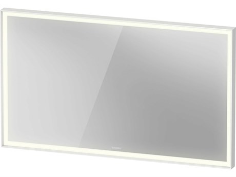 Duravit L-cube 47'' White Aluminium Matte Frame LED Mirror - Sensor Switch