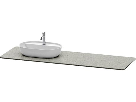 Duravit Luv 70'' Stone Gray Polished Vanity Top Only - 1 Left Side Cut-out