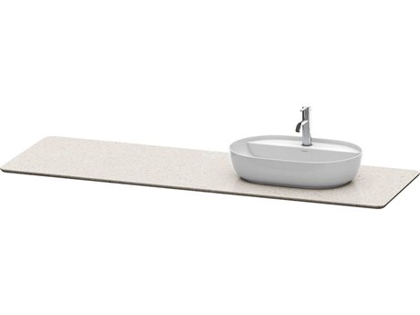 Duravit Luv 70'' Stone Sand Polished Vanity Top Only - 1 Right Side Cut-out