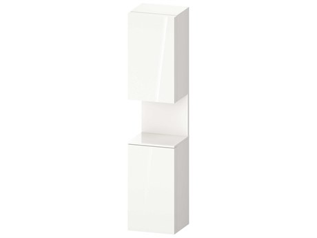 Duravit Qatego 16'' White High Gloss Tall Cabinet - Right Side Hinge