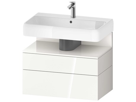 Duravit Qatego 31'' White High Gloss Wall-Mounted Vanity Unit