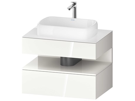 Duravit Qatego 32'' White High Gloss Wall-Mounted Vanity Unit