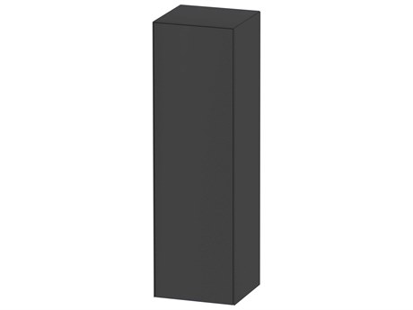 Duravit White Tulip 16'' Graphite Satin Matte and Wall-Mounted Vanity Unit - Left Hand Hinge