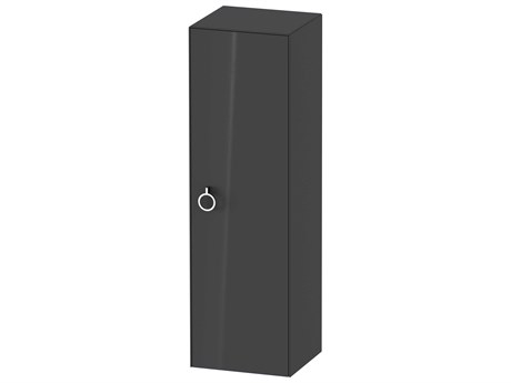 Duravit White Tulip 16'' Stone Graphite High Gloss Wall-Mounted Vanity Unit - Right Hand Hinge