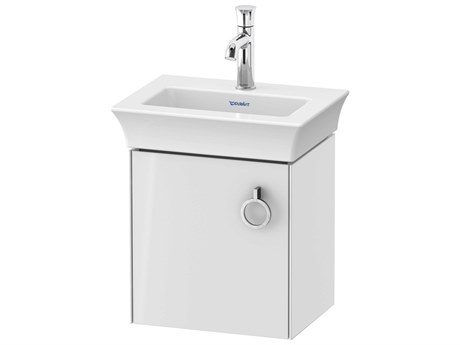 Duravit White Tulip 15'' White High Gloss Wall-Mounted Vanity Unit - Left Hand Hinge