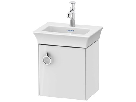 Duravit White Tulip 15'' White High Gloss Wall-Mounted Vanity Unit - Right Hand Hinge
