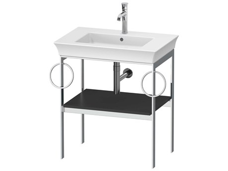 Duravit White Tulip 27'' Graphite Satin Matt Console Vanity Unit