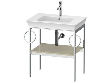 Duravit White Tulip 27'' Taupe High Gloss Console Vanity Unit