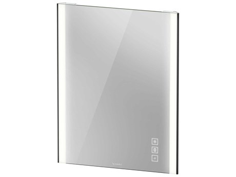 Duravit Xviu 24'' Matte Black LED Mirror with Dimmable Lighting