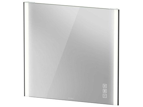 Duravit Xviu 32'' Matte Black LED Mirror with Dimmable Lighting