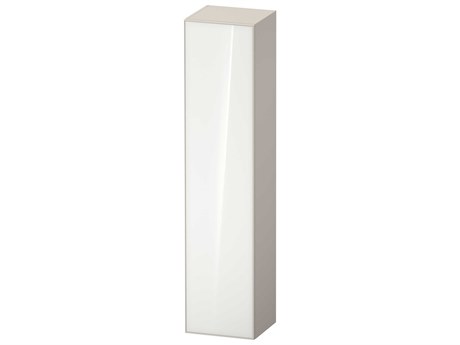 Duravit Zencha 16'' White/Taupe Super Matt Wall-Mounted Cabinet - Left Hand Hinge
