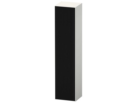 Duravit Zencha 16'' Black/White Super Matt Wall-Mounted Cabinet - Right Hand Hinge