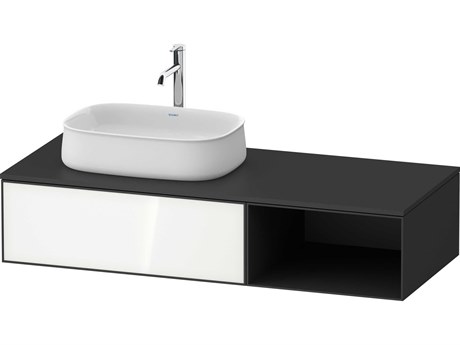 Duravit Zencha 51'' White/Graphite Super Matt Wall-Mounted Vanity Unit