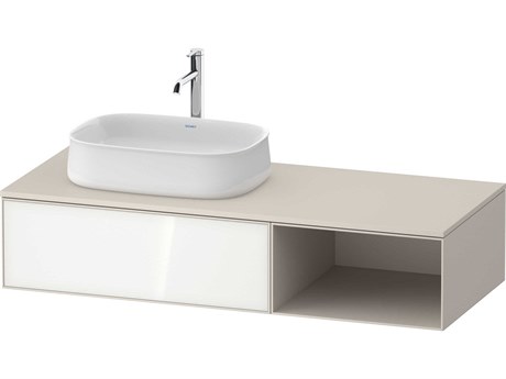 Duravit Zencha 51'' White/Taupe Super Matt Wall-Mounted Vanity Unit