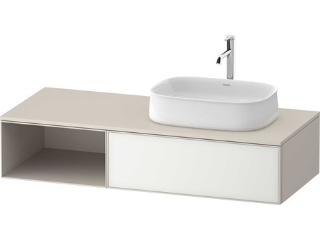 Duravit Zencha 51'' White/Taupe Super Matt Wall-Mounted Vanity Unit