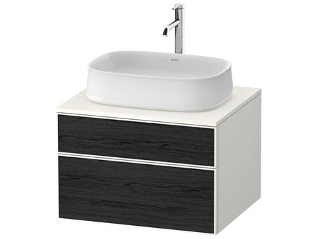 Duravit Zencha 26'' Black Oak Matt/White Super Matt Wall-Mounted Vanity Unit