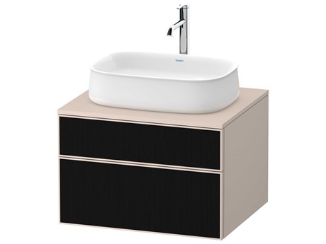 Duravit Zencha 26'' Black/Taupe Super Matt Wall-Mounted Vanity Unit