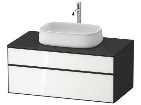 Duravit Zencha 39'' White/Graphite Super Matt Wall-Mounted Vanity Unit