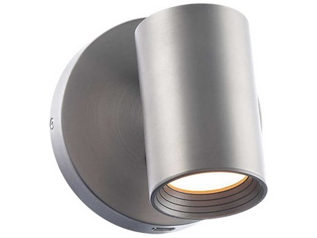 dweLED by WAC Lighting Kepler 1-Light Brushed Nickel Glass LED Wall Sconce