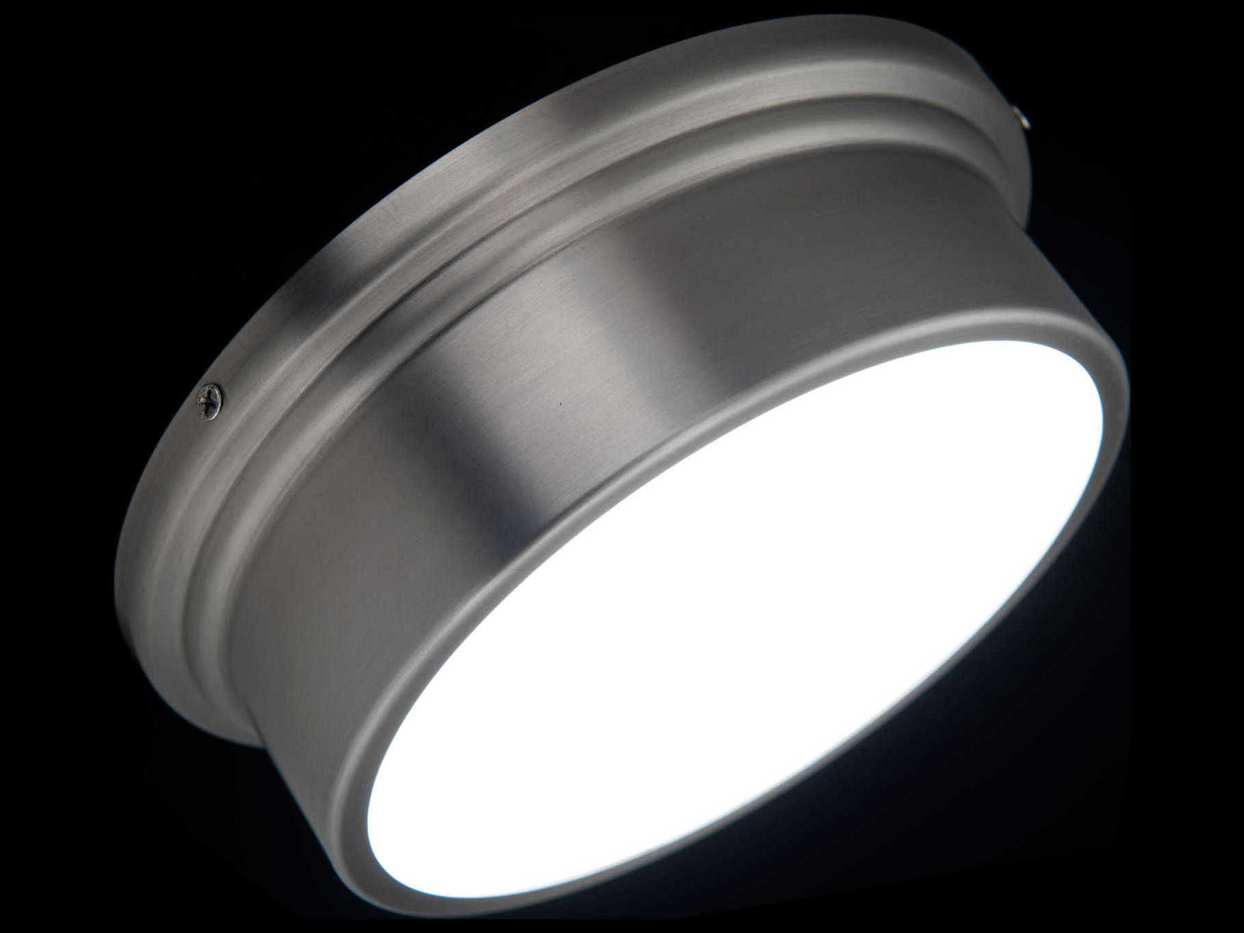 dweLED by WAC Lighting York Brushed Nickel 1light 8'' Wide Glass LED