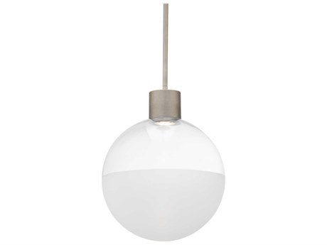 dweLED by WAC Lighting Gaze 1-Light Brushed Nickel Globe Mini Pendant