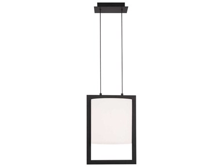 dweLED by WAC Lighting Park Avenue 1-Light Black LED Drum Mini Pendant