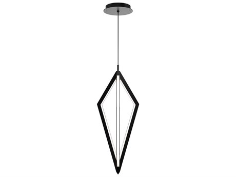 dweLED by WAC Lighting Tribeca 3-Light Black Geometric Mini Pendant