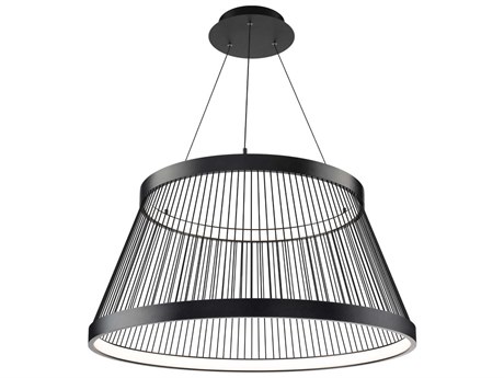 dweLED by WAC Lighting Grohle 2-Light Black Empire Pendant