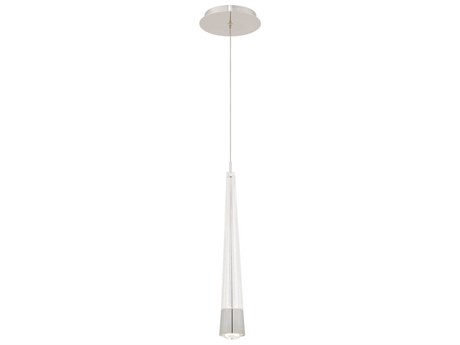 dweLED by WAC Lighting Quill 1-Light Chrome Gray Mini Pendant