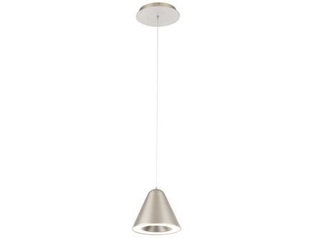 dweLED by WAC Lighting Kone 1-Light Satin Nickel Mini Pendant
