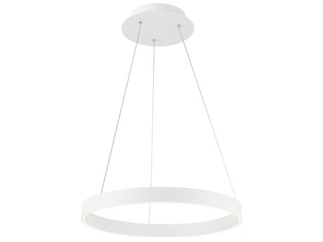 dweLED by WAC Lighting Sirius 1-Light White LED Round Pendant