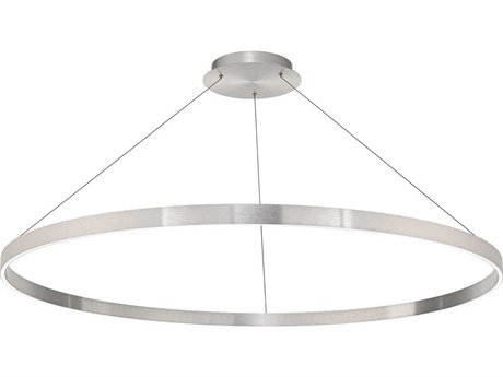 dweLED by WAC Lighting Sirius 1-Light Brushed Aluminum Gray Round Pendant