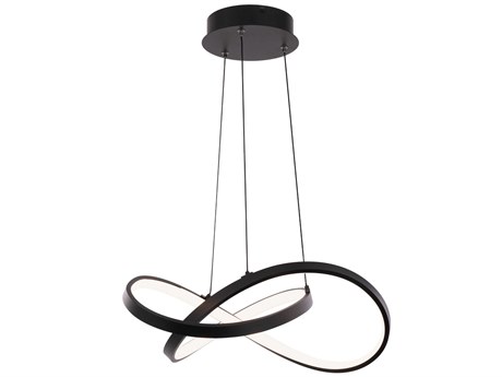 dweLED by WAC Lighting Vornado 1-Light Black LED Linear Pendant