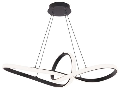 dweLED by WAC Lighting Vornado 1-Light Black LED Linear Pendant