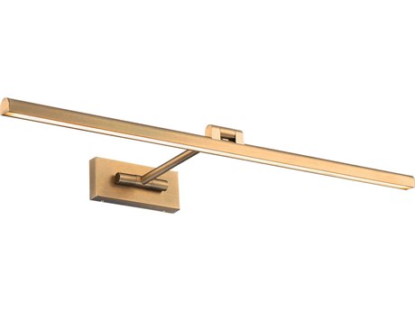 dweLED by WAC Lighting Reed 1-Light Aged Brass Picture Light