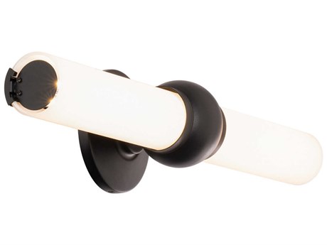 dweLED by WAC Lighting Juliet 2-Light Black Glass LED Vanity Light