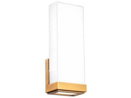 dweLED by WAC Lighting Coltrane 1-Light Black Glass LED Wall Sconce