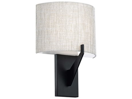 dweLED by WAC Lighting Fitzgerald 1-Light Black Glass LED Wall Sconce