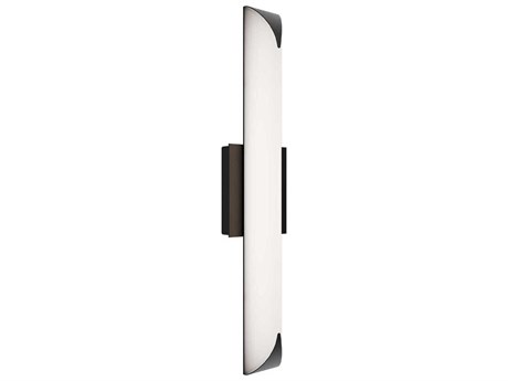 dweLED by WAC Lighting Straitaway 1-Light Black Vanity Light