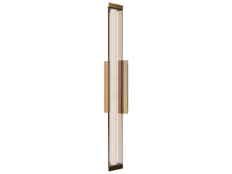 dweLED by WAC Lighting Boulevard 1-Light Aged Brass Vanity Light