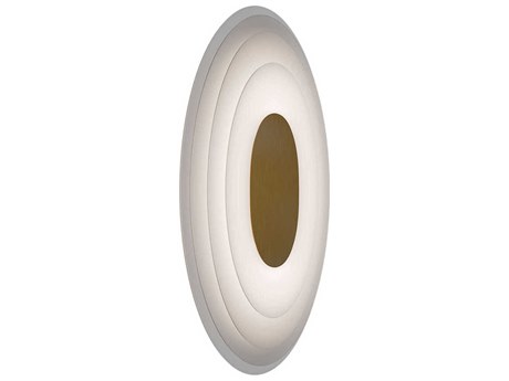 dweLED by WAC Lighting Orbix 1-Light Aged Brass Wall Sconce