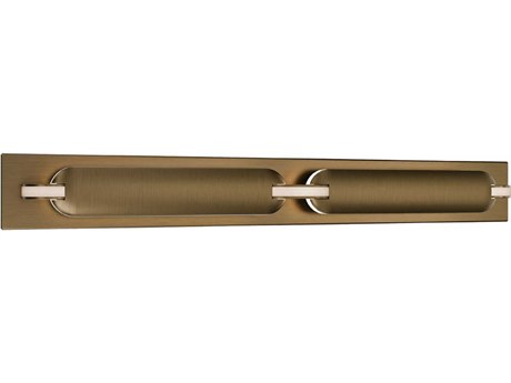 dweLED by WAC Lighting Spectacle 1-Light Aged Brass Vanity Light