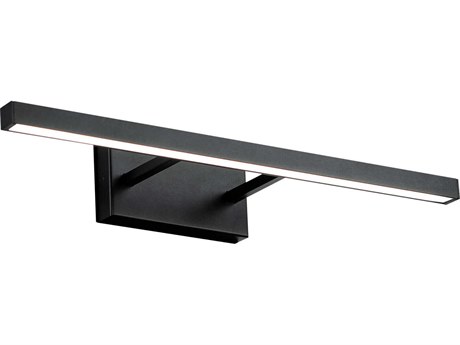 dweLED by WAC Lighting Parallax 1-Light Black LED Vanity Light