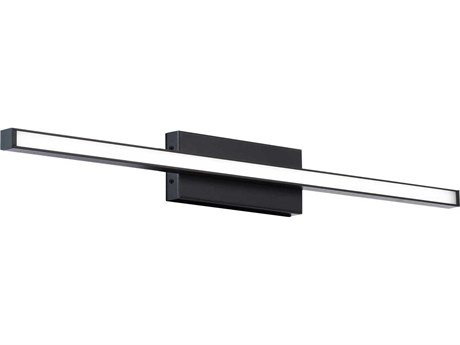 dweLED by WAC Lighting Parallax 1-Light Black LED Vanity Light