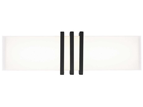 dweLED by WAC Lighting Minibar 1-Light Black LED Vanity Light