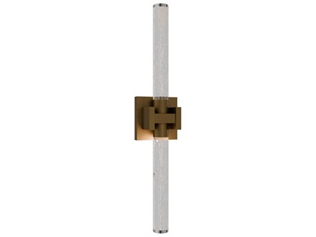 dweLED by WAC Lighting Ripple 1-Light Aged Brass Vanity Light